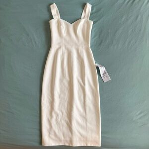 Brand New - Dress the Population - Nichole Sweetheart Neck Cocktail Dress Midi